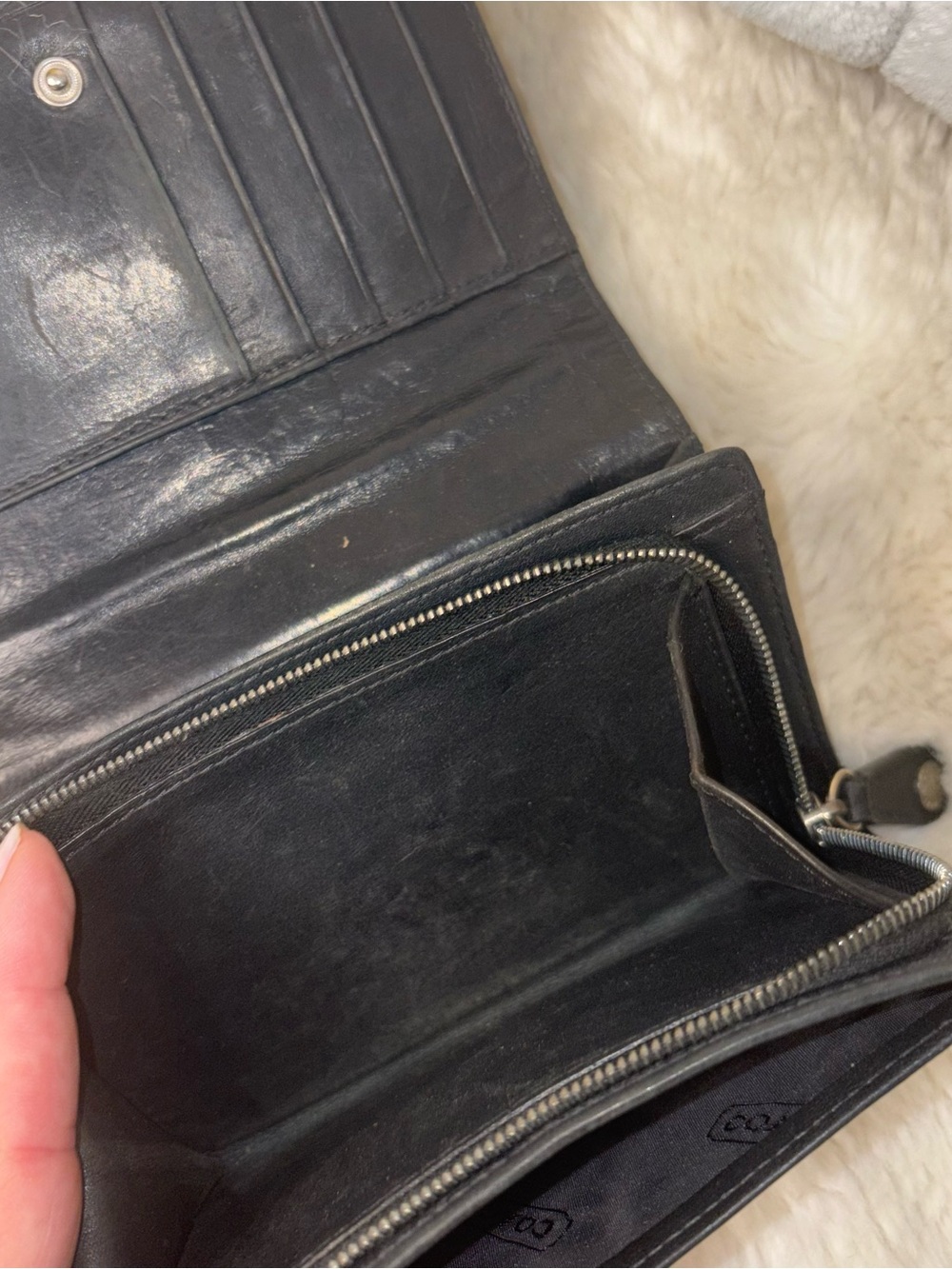 Vintage Coach Wallet, Coach Leather Wallet, Black Leather Wallet Bifold Wallet, - Picture 3 of 3